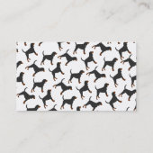 Carte De Visite Nom personnalisé blanc noir brun teint (Dos)