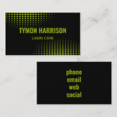 Carte De Visite Nom personnalisé Soins de pelouse (Devant / Derrière)