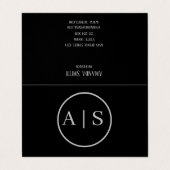 Carte De Visite Nom personnel personnalisable (Extérieur déplié)