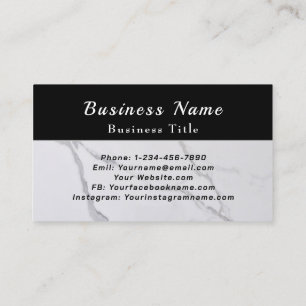 Carte De Visite Nom tactile professionnel Personnaliser QR en marb