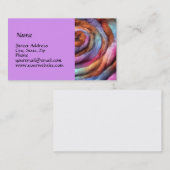 Carte de visite nomade teint par main de jardin (Devant / Derrière)