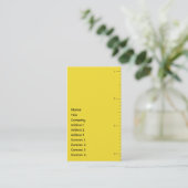 Carte De Visite Nombres - affaires (Debout devant)