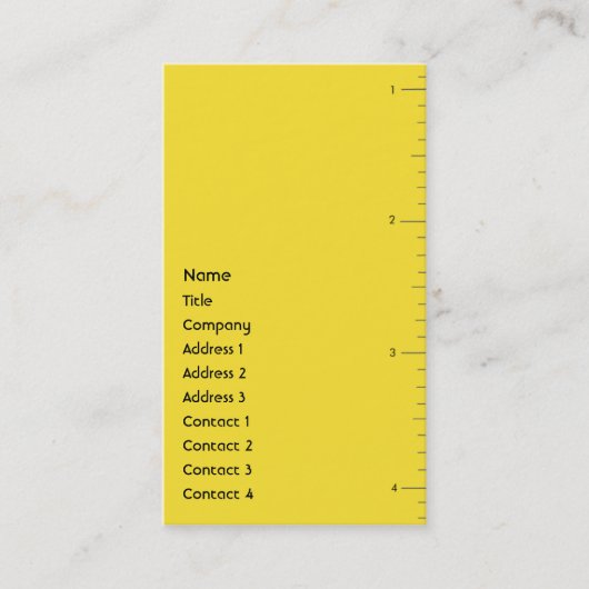 Carte De Visite Nombres - affaires (Devant)