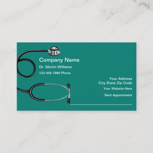 Carte De Visite Nomination à un bureau Médicale (Devant)