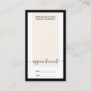 Carte De Visite Nomination d'élégante calligraphie moderne Vertica