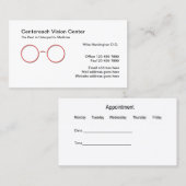 Carte De Visite Nomination Du Médecin Ostéopathique (Devant / Derrière)