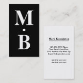 Carte de visite nommé moderne audacieux (Devant / Derrière)