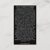 Carte De Visite Noms de 2:1 de Jésus Eph - région de 10 évangiles (Dos)