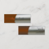 Carte de visite non emballé de barre de chocolat (Devant / Derrière)