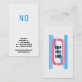 Carte De Visite Non ! Typographie Ludique (Devant / Derrière)