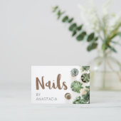 Carte De Visite Nongles de Plantes sombres (Debout devant)