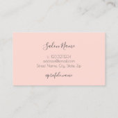 Carte De Visite Nongles roses bleus minimes (Dos)