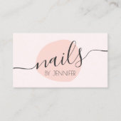 Carte De Visite Nongles roses bleus minimes (Devant)