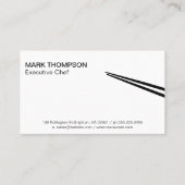 Carte De Visite Noodle Bowl | Baguettes (Dos)