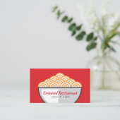 Carte De Visite Noodle Ramen Restaurant japonais Sushi chef (Debout devant)