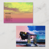 CARTE DE VISITE NORA, RETOUR AU FUTUR (Devant / Derrière)