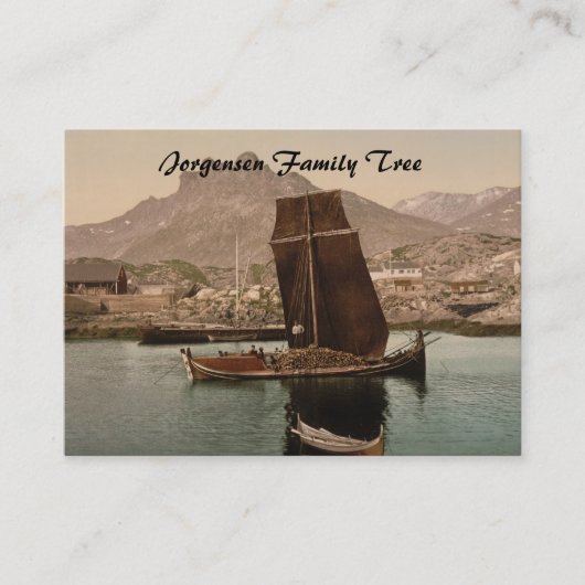 Carte De Visite Nordpaybaad, Nordland, Norvège (Devant)