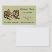 Carte De Visite Norse Lion Rusty Metal (Devant / Derrière)