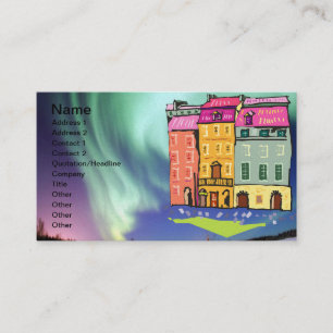 Carte De Visite Northern Lights Night Art Peace Love Party Destiné