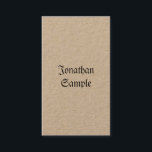 Carte De Visite Nostalgic Classic Vintage Real Kraft Vertical Luxe<br><div class="desc">Nostalgic Classic Vintage Real Kraft Vertical Luxe Carte de visite professionnel. Parfait pour les agents immobiliers,  les comptables,  les courtiers,  les avocats,  les avocats,  les médecins,  les professionnels d'entreprise,  les stylistes,  les architectes,  les ingénieurs,  les directeurs,  les gestionnaires,  les consultants,  les concepteurs,  les enseignants,  les musiciens,  toutes les professions.</div>