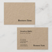 Carte De Visite Nostalgie du Modèle professionnel de papier Kraft (Devant / Derrière)