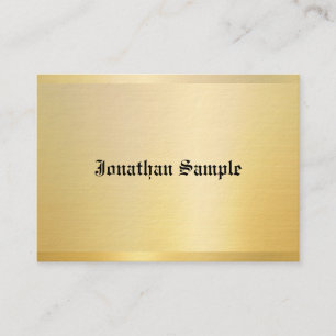 Carte De Visite Nostalgique Classic Look Vieux Style Texte Or Vint