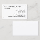 Carte de visite nostalgique et procureur Vintage (Devant / Derrière)