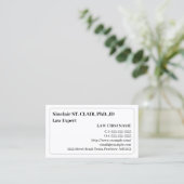 Carte de visite nostalgique et procureur Vintage (Debout devant)