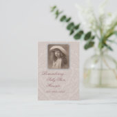 Carte de visite nostalgique se rappelant la fille (Debout devant)