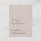 Carte de visite nostalgique se rappelant la fille (Dos)