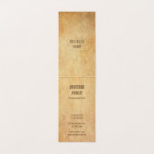 Carte De Visite Nostalgique vieux papier parait élégant luxueux pl (Intérieur déplié)