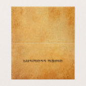 Carte De Visite Nostalgique Vieux Papier Semblent Distressed Texte (Extérieur déplié)