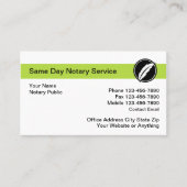 Carte De Visite Nota moderne Publique Gras Simple (Devant)