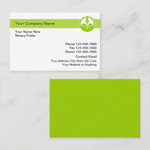 Carte De Visite Nota Public Gras Design Moderne