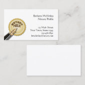 Carte De Visite Notaire (Devant / Derrière)