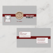 Carte De Visite Notaire (Devant / Derrière)