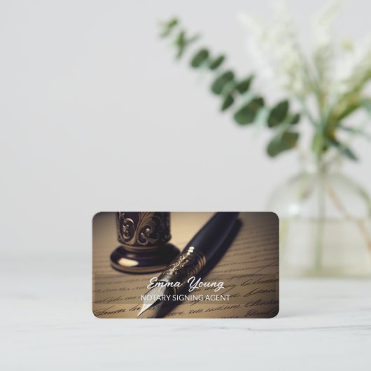 Carte De Visite Notaire (Debout devant)