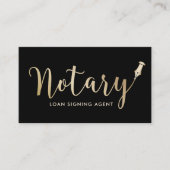 Carte De Visite Notaire - Agent de signature de prêt Professionnel (Devant)