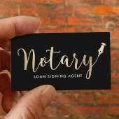 Carte De Visite Notaire - Agent de signature de prêt Professionnel