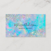 Carte De Visite Notaire de Parties scintillant de pierre optique h (Devant)