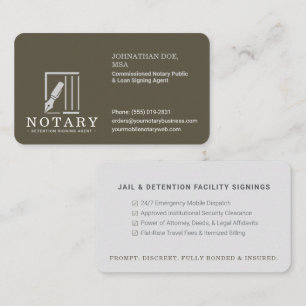 Carte De Visite Notaire mobile institutionnel pour les signatures