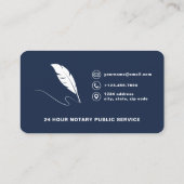 Carte De Visite Notaire public (Dos)