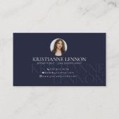 Carte De Visite Notaire public - Agent de signature de prêt - Phot (Devant)