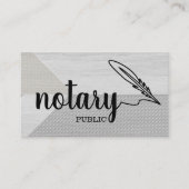 Carte De Visite Notaire Public Écriture Élégante Simple (Devant)