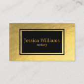 Carte De Visite Notaire Public Élégant Script Plain Moderne Luxe  (Devant)