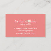 Carte De Visite Notaire Public Élégant Script Plain Noir & Blanc  (Dos)