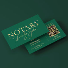 Notaire public mobile minimal élégant vert