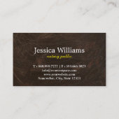 Carte De Visite Notaire public moderne simple élégant script mobil (Dos)