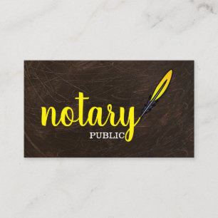 Carte De Visite Notaire public moderne simple élégant script mobil