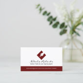 Carte De Visite Notaire Public Moderne Stylo Logo Prêt Agent de si (Debout devant)